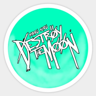 Maru Kiru Destroy the Moon - Moon Logo Sticker